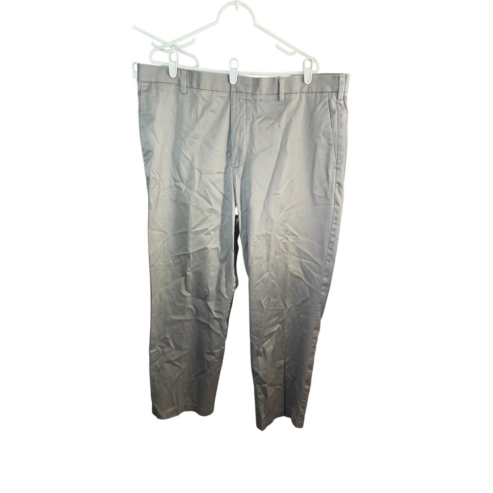 Levi Dockers Pants Mens 42x30 42 x 30 D3 Classic Fit Grey‎ Cotton Chinos Flat